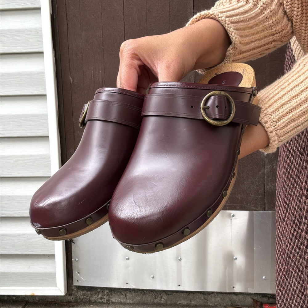 Isabel Marant Oxblood Clogs